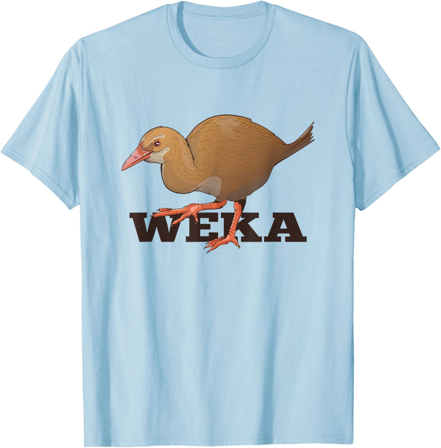 Weka New Zealand Bird T-Shirt - T-Shirt | Light Blue