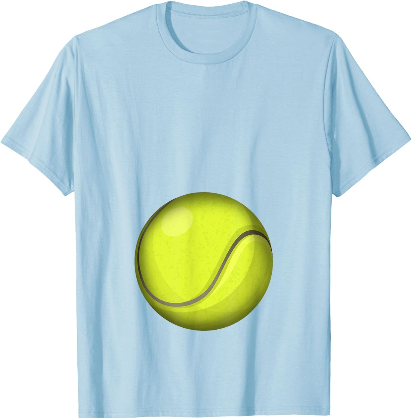 Funny Tennis Player Belly Pregnant Mama T-Shirt - T-Shirt | Light Blue