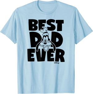 Disney - Best Dad Ever Goofy T-Shirt - T-Shirt | Light Blue