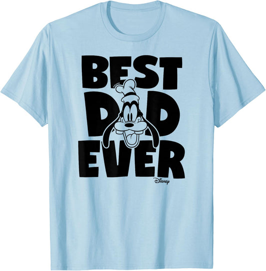 Disney - Best Dad Ever Goofy T-Shirt - T-Shirt | Light Blue