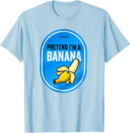 Pretend I'm a Banana Funny Lazy Costume Pretend I'm a Banana T-Shirt - T-Shirt | Light Blue