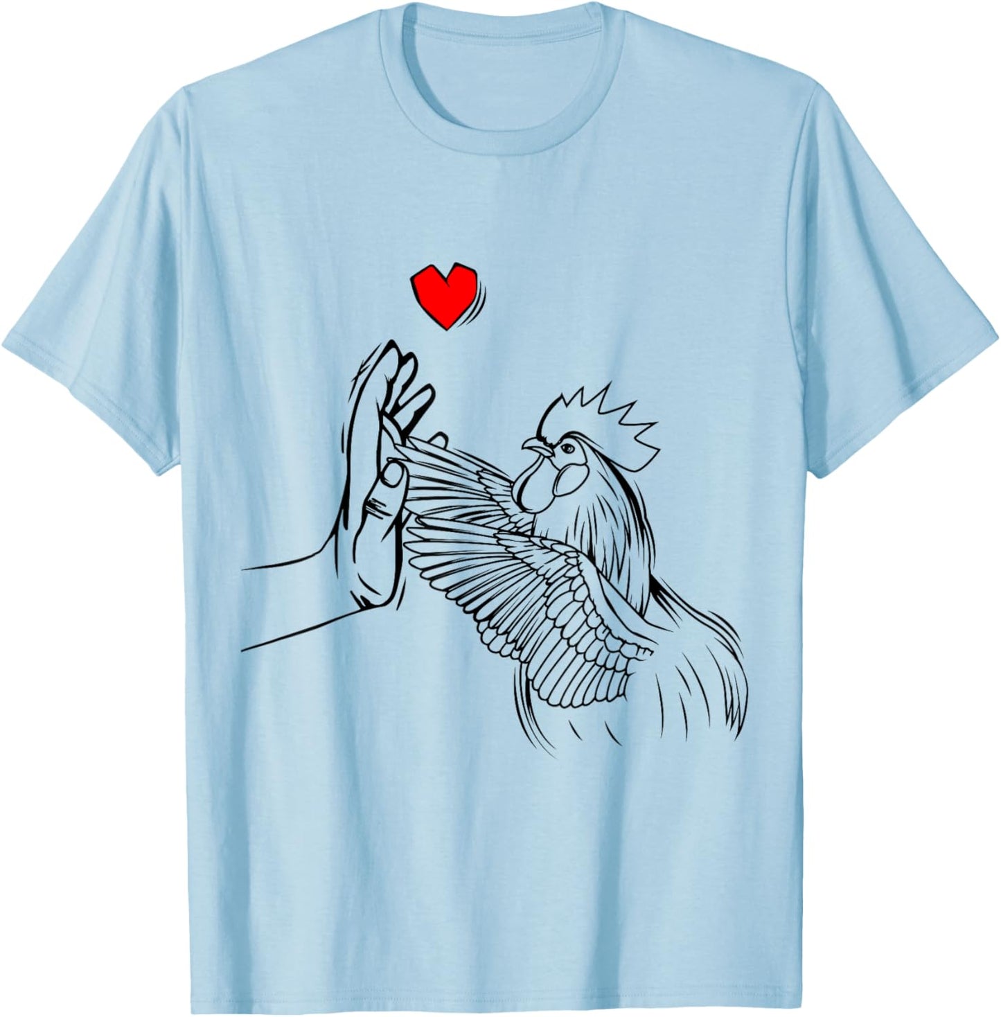 Chicken Love Women Farmer Girls Kids T-Shirt - T-Shirt | Light Blue