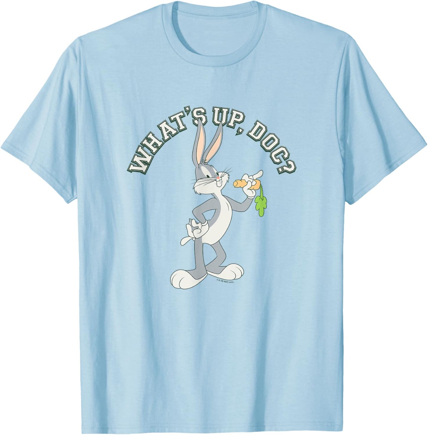 Looney Tunes What's Up Doc? Bugs Bunny Portrait T-Shirt - T-Shirt | Light Blue