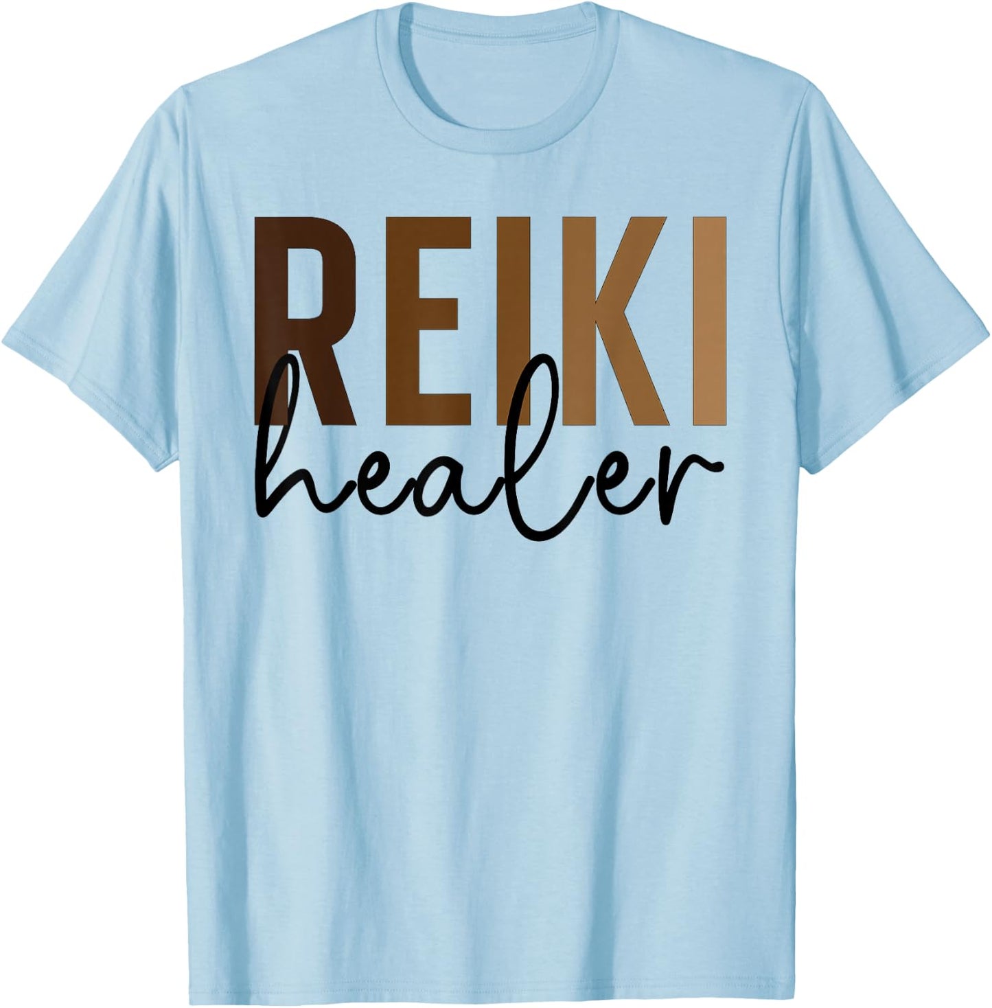 Boho Reiki Healer Reiki Practitioner Reiki Therapist T-Shirt - T-Shirt | Light Blue