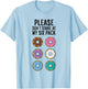 Please Don't Stare At My Six Pack Funny Donut T-Shirt - T-Shirt | Light Blue