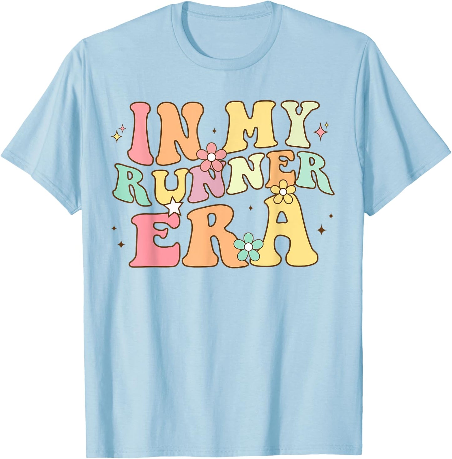 In My Runner Era Funny marathon Running track and field T-Shirt - T-Shirt | Light Blue