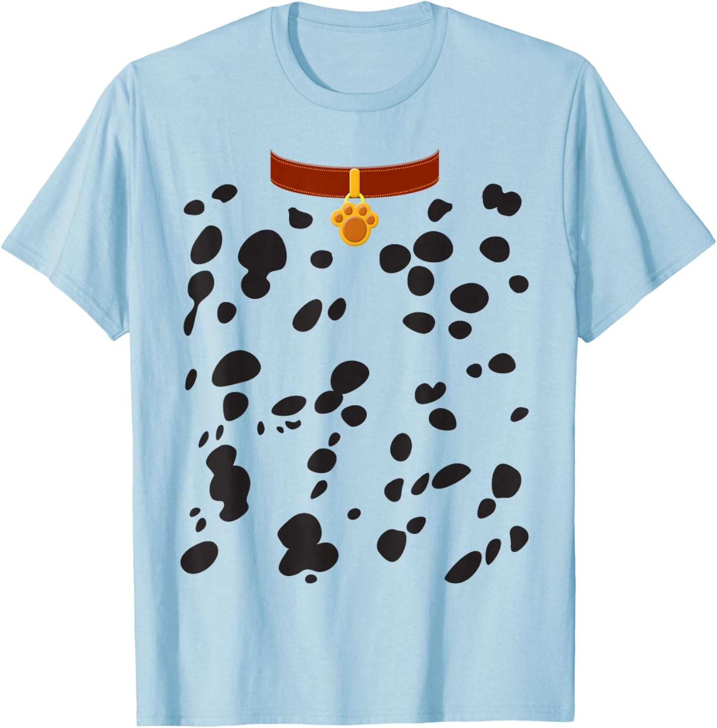 Dog Dalmatian Costume Dalmations Spots Puppy Print Halloween T-Shirt - T-Shirt | Light Blue