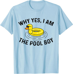 Summer Pool Party Funny Swim Swimmer Swimming Novelty Pun Women Girls Kids T-Shirt - T-Shirt | Light Blue