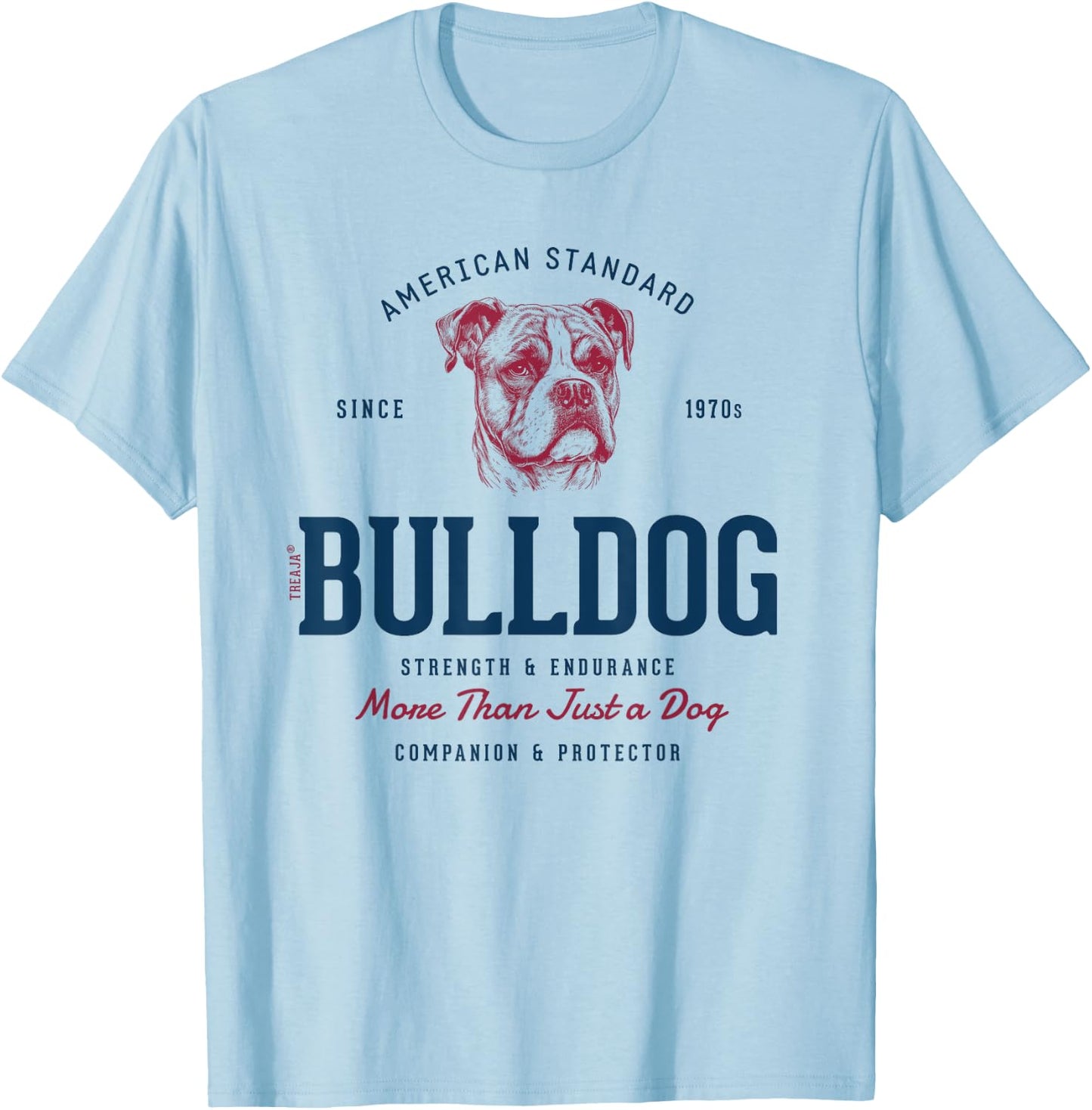 Retro Styled Vintage American Bulldog Women Kids T-Shirt - T-Shirt | Light Blue