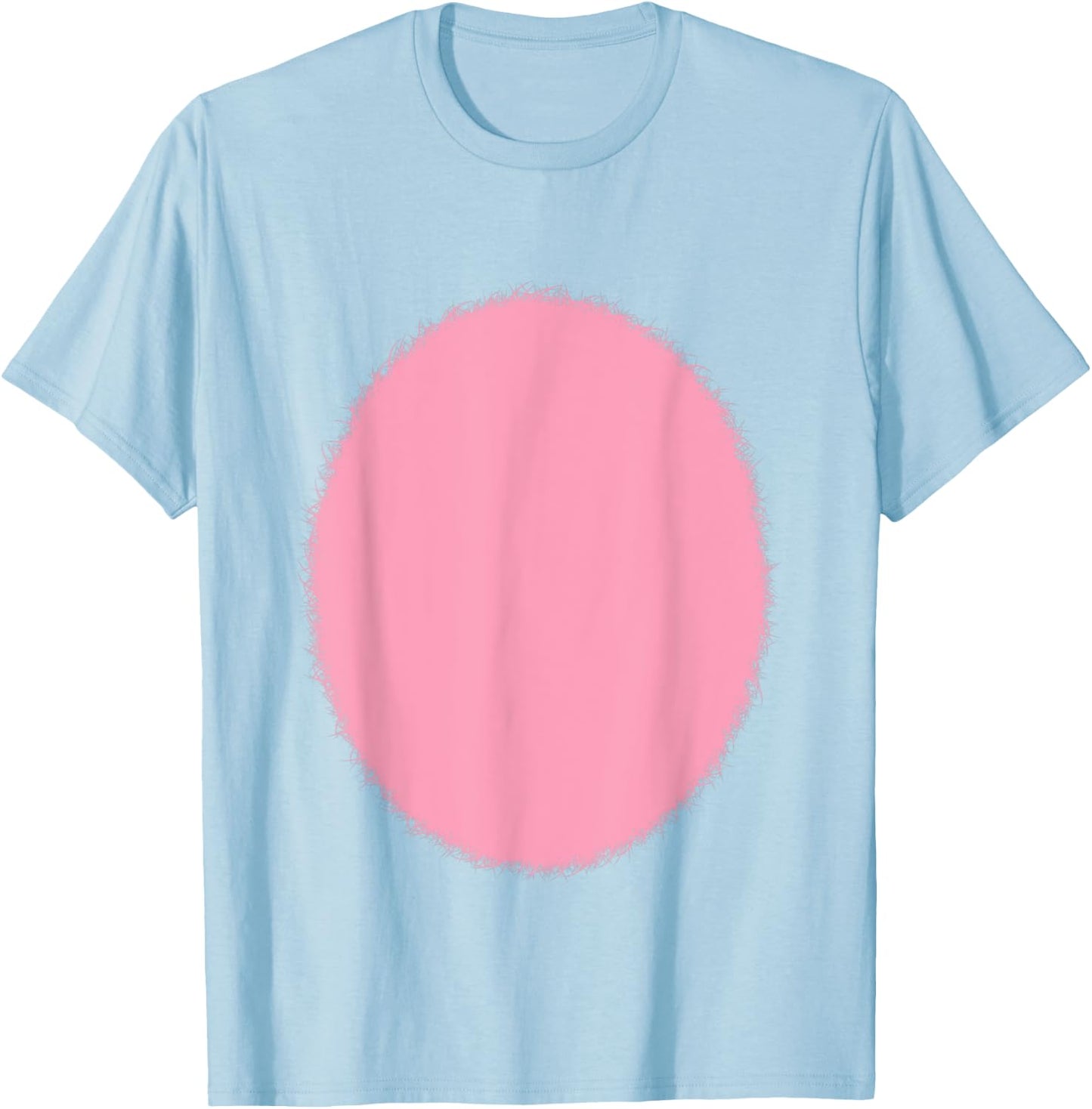 White Easter Bunny Rabbit Pink Furry Tummy Belly Costume T-Shirt - T-Shirt | Light Blue