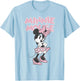 Disney Minnie Mouse Sassy Attitude Classic Vintage Logo T-Shirt - T-Shirt | Light Blue