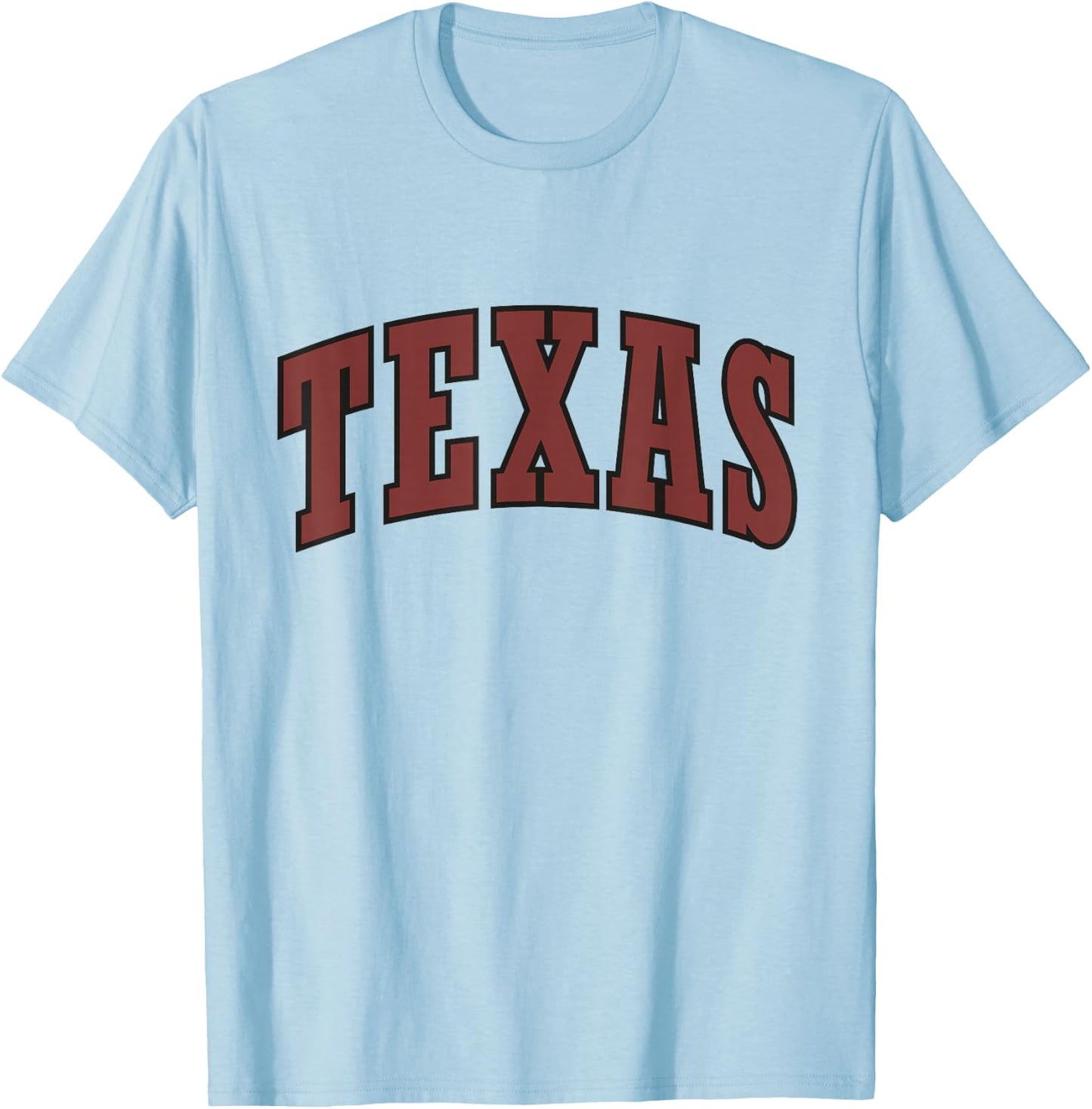 Texas State Athletic Sports T-Shirt - T-Shirt | Light Blue