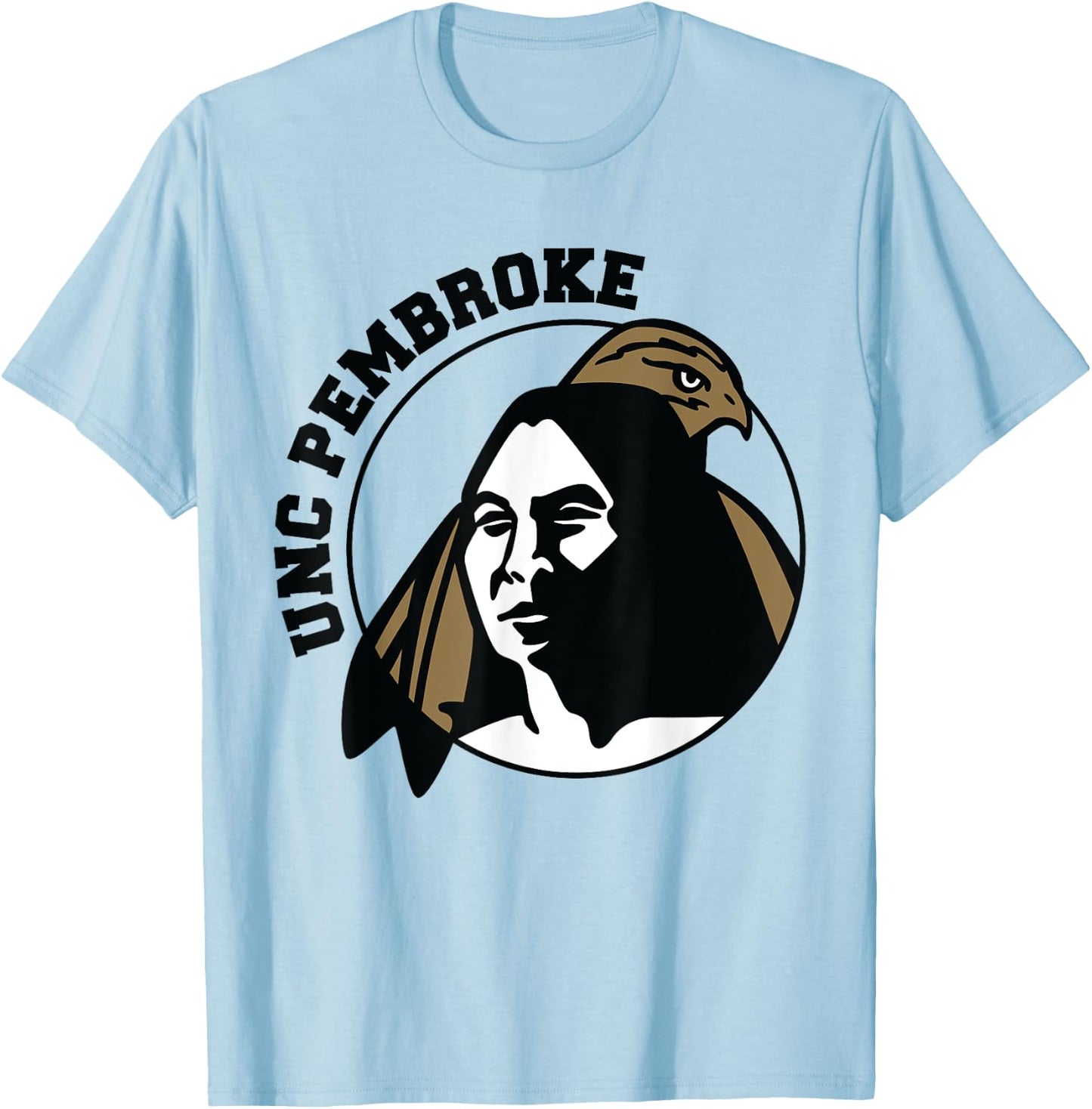 License Champs University of North Carolina at Pembroke | NCAA | NCAFUNCP04 , Small, White T-Shirt - T-Shirt | Light Blue