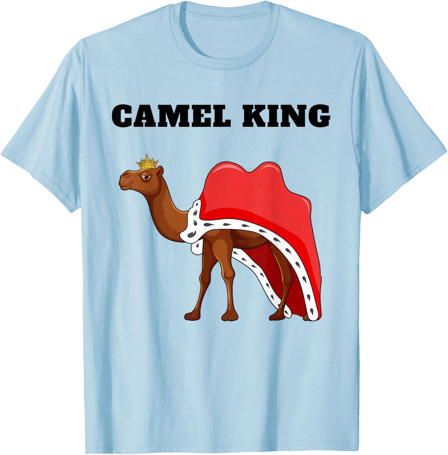 Camel King | Boys Camel Lover Design | Camel T-Shirt - T-Shirt | Light Blue