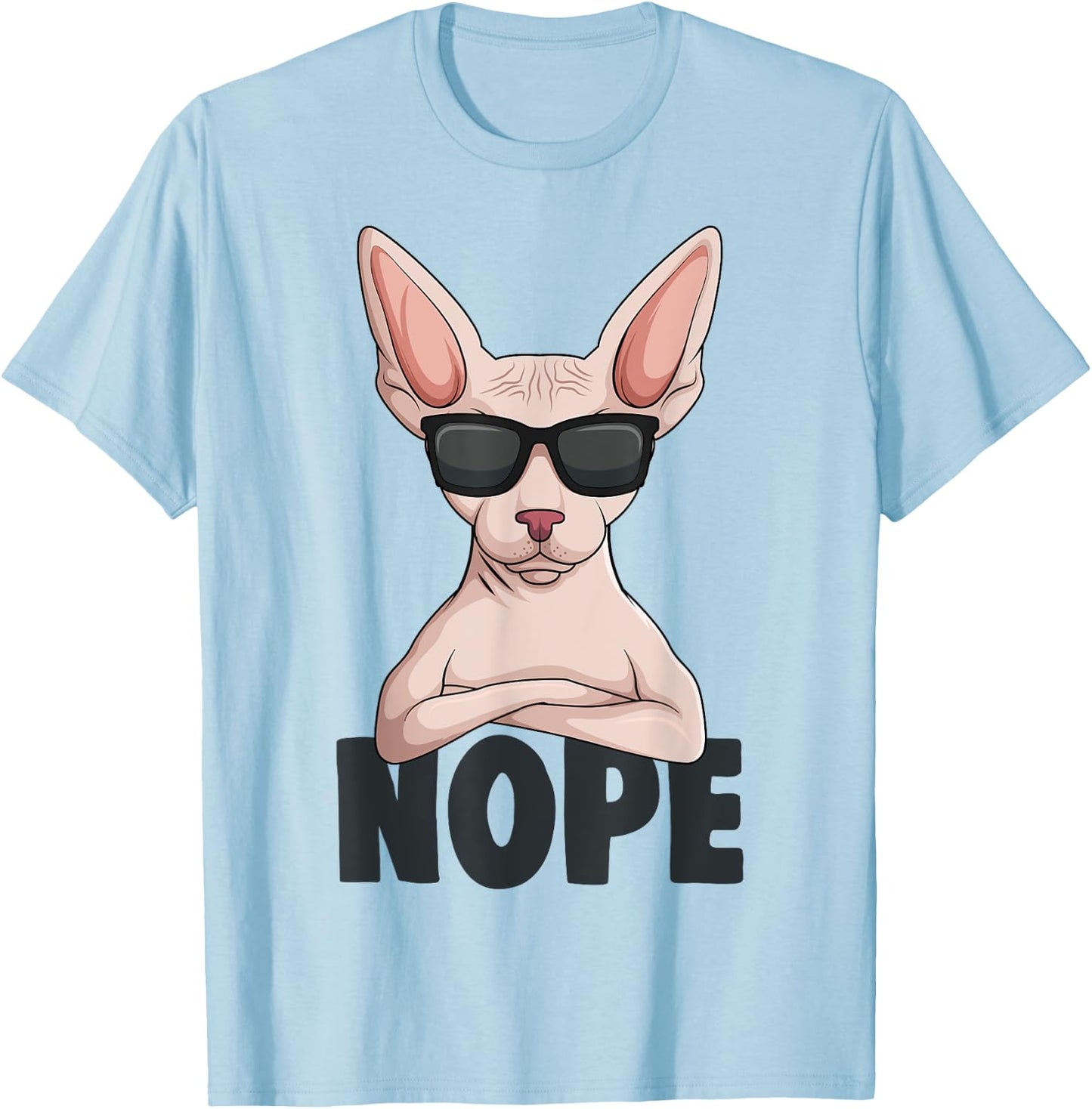 Sphynx Cat Sphinx Hairless Cat Women Girls Kids T-Shirt - T-Shirt | Light Blue