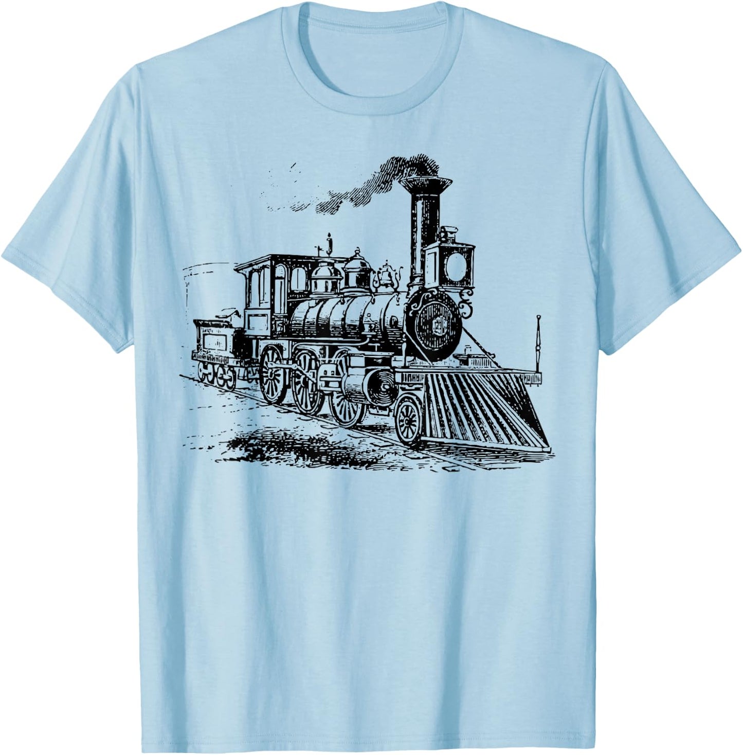 Sheldon Retro Vintage Train Steam Locomotive History Teacher Women Girls Kids T-Shirt - T-Shirt | Light Blue