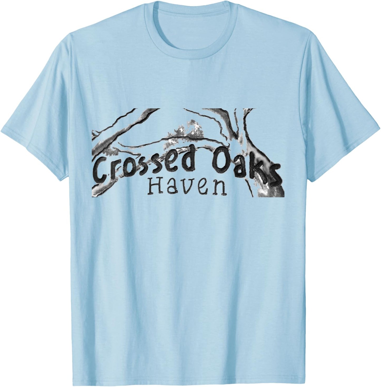 Crossed Oaks Haven T-Shirt - T-Shirt | Light Blue