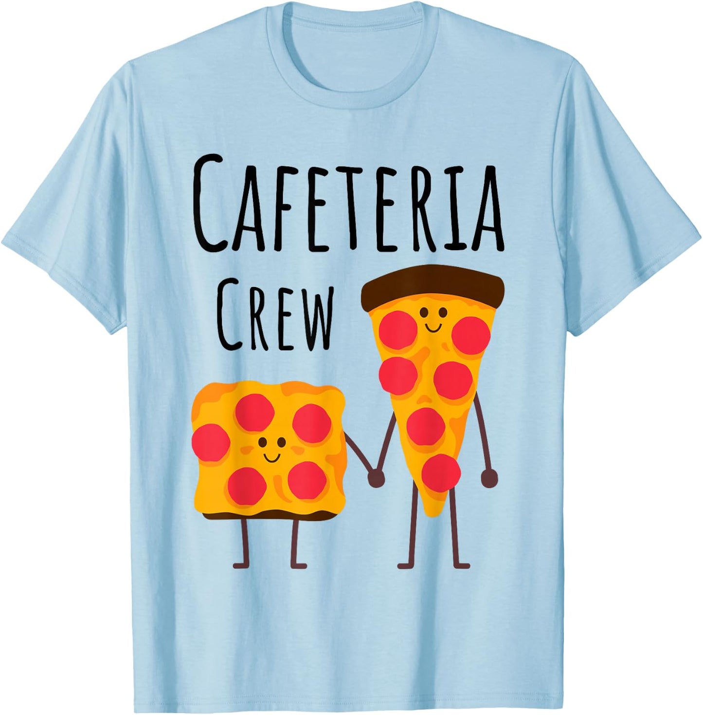 Cafeteria Crew School Lunch Lady Pizza Lover Squad Kids 2026 T-Shirt - T-Shirt | Light Blue