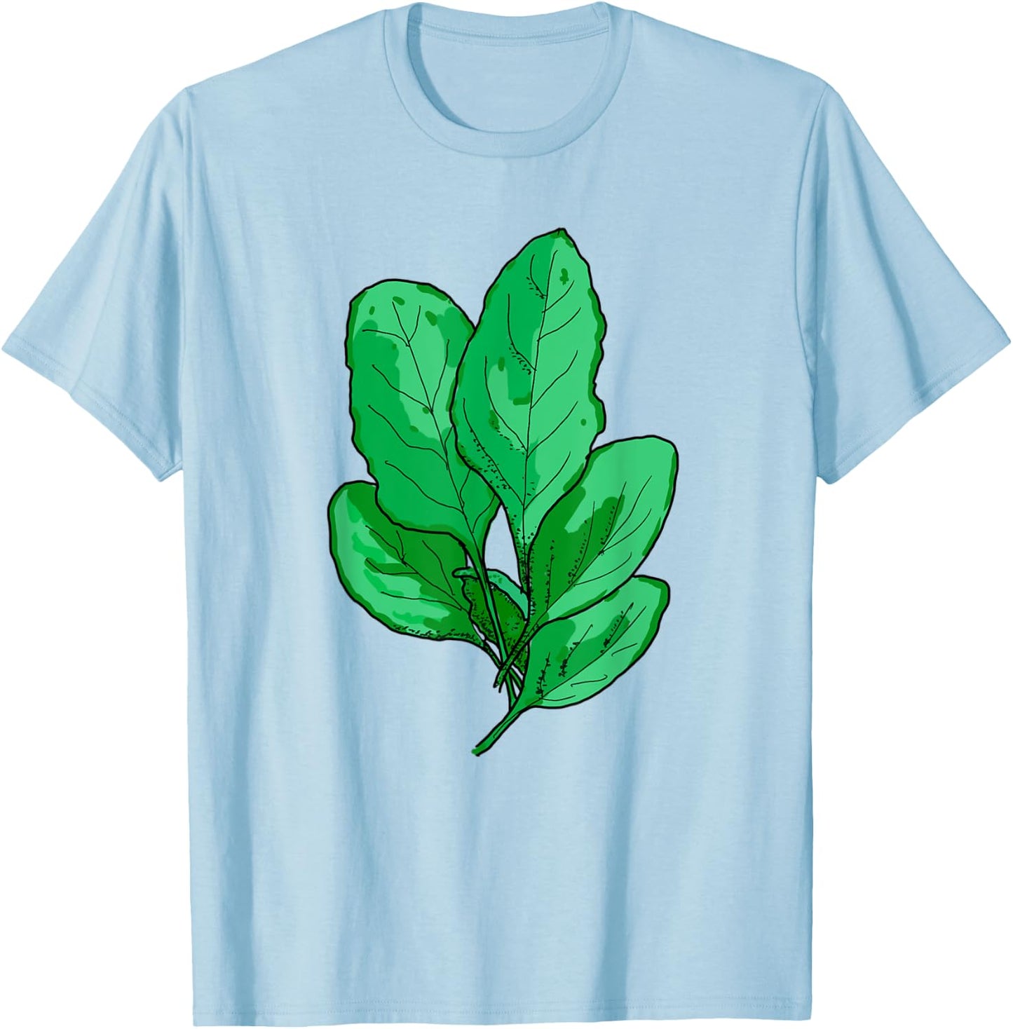 Spinach Halloween Costume Gardening Farming Green Veggie T-Shirt - T-Shirt | Light Blue
