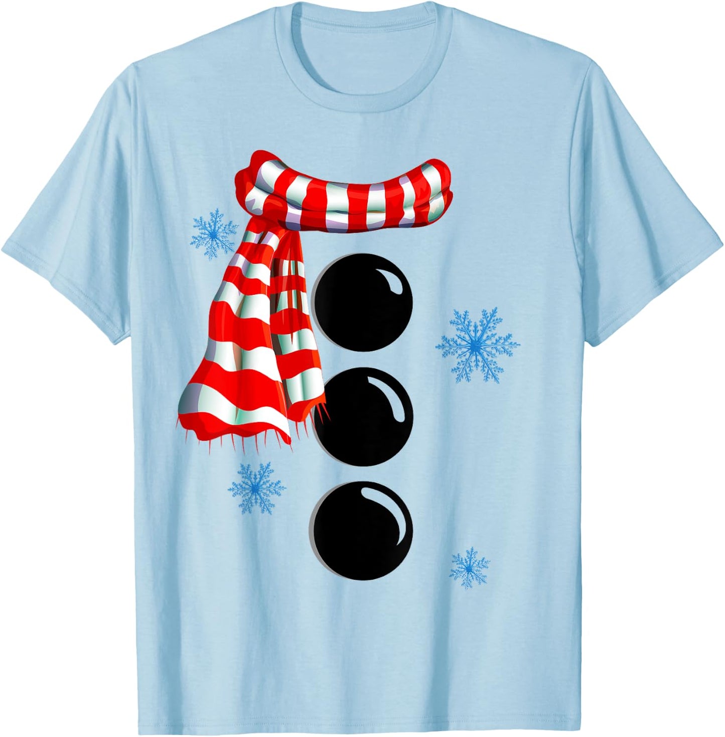 Snowflake Snowman Costumes Christmas Family Matching Kids T-Shirt - T-Shirt | Light Blue