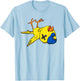 Canary in a Coal Mine Funny Bird & Miner Hard Hat T-Shirt - T-Shirt | Light Blue