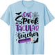 One Spooktacular Teacher Funny Halloween Teacher Classroom T-Shirt - T-Shirt | Light Blue