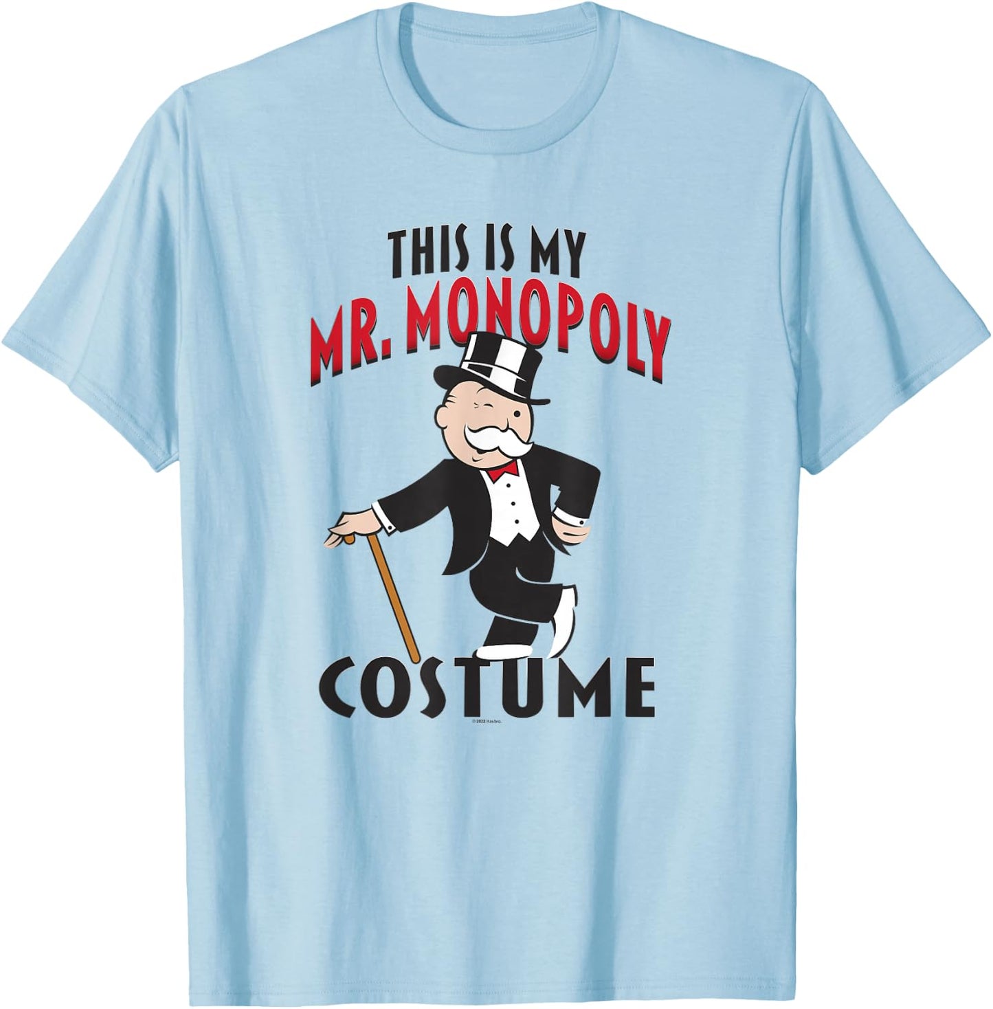 Monopoly Halloween This Is My Mr. Monopoly Costume T-Shirt - T-Shirt | Light Blue