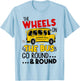 Back To School Funny The WHEELS On The BUS Toddler Kids Boys T-Shirt - T-Shirt | Light Blue