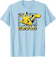 Pokémon - Pikachu Anime Kanji T-Shirt - T-Shirt | Light Blue