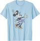 Disney Minnie Mouse Retro Thumbs Up Classic Wink Portrait T-Shirt - T-Shirt | Light Blue