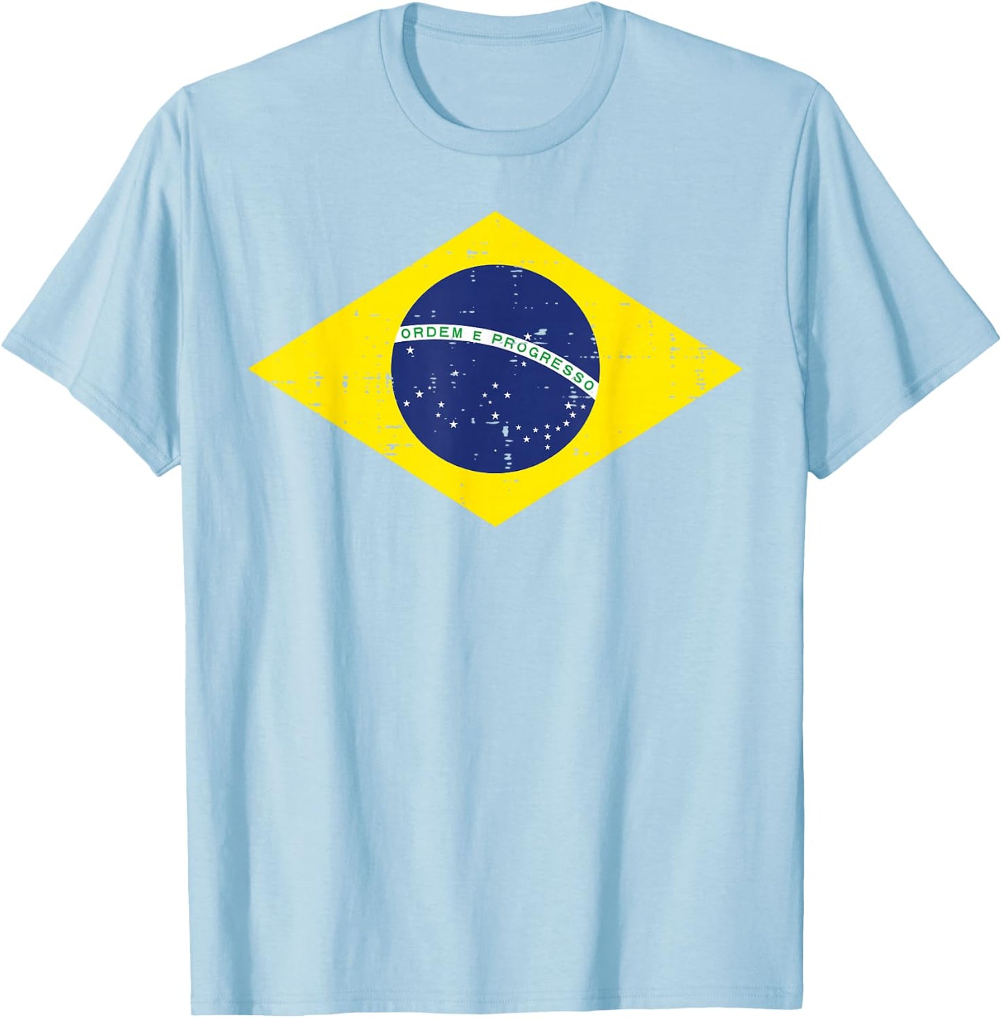 Green Brazil Flag Soccer Fan Men Women Boys Girls Kids T-Shirt - T-Shirt | Light Blue
