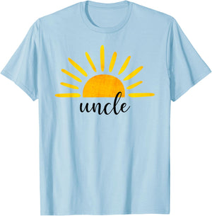 Uncle of The Birthday First Trip Around the Sun Birthday T-Shirt - T-Shirt | Light Blue
