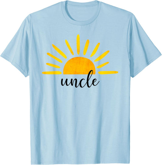 Uncle of The Birthday First Trip Around the Sun Birthday T-Shirt - T-Shirt | Light Blue