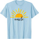 Uncle of The Birthday First Trip Around the Sun Birthday T-Shirt - T-Shirt | Light Blue