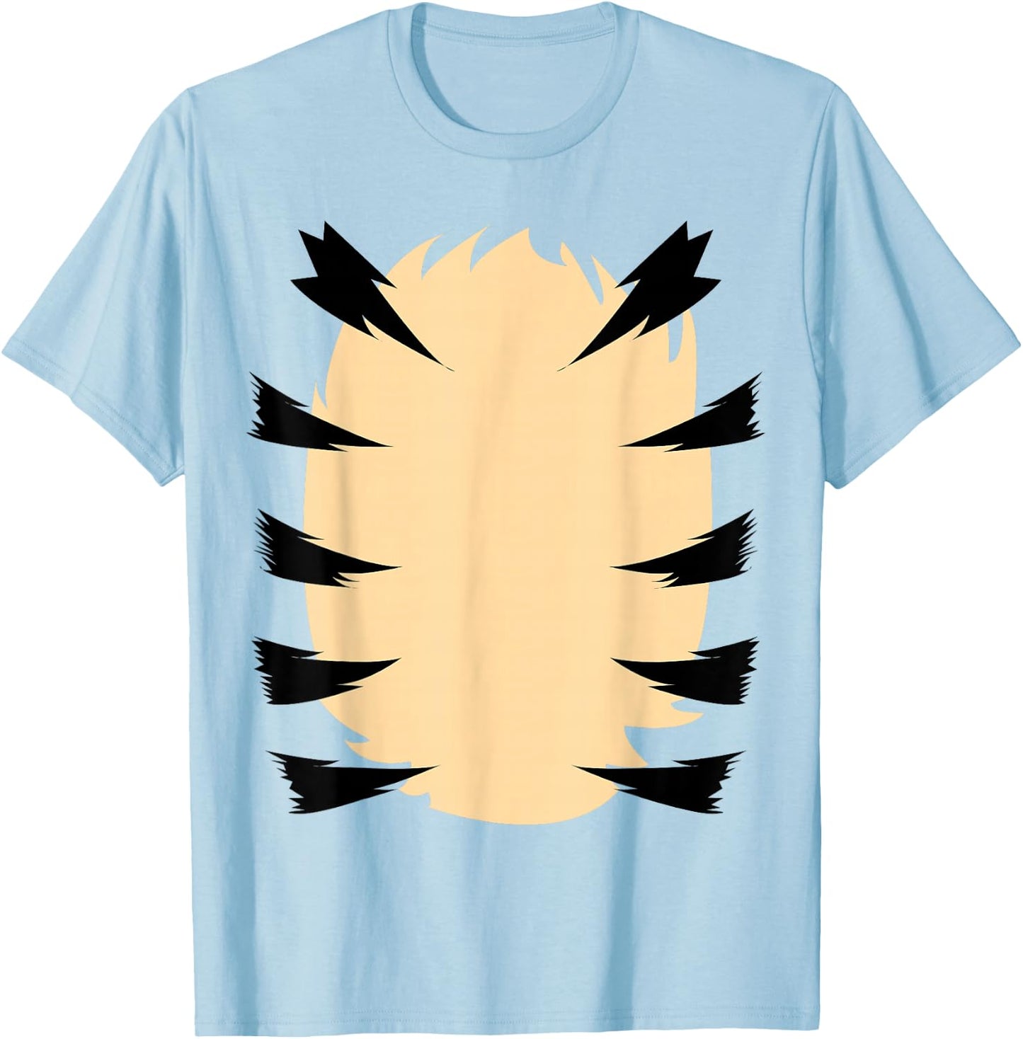 Orange Tiger Costume for Kids DIY Halloween Costume T-Shirt - T-Shirt | Light Blue