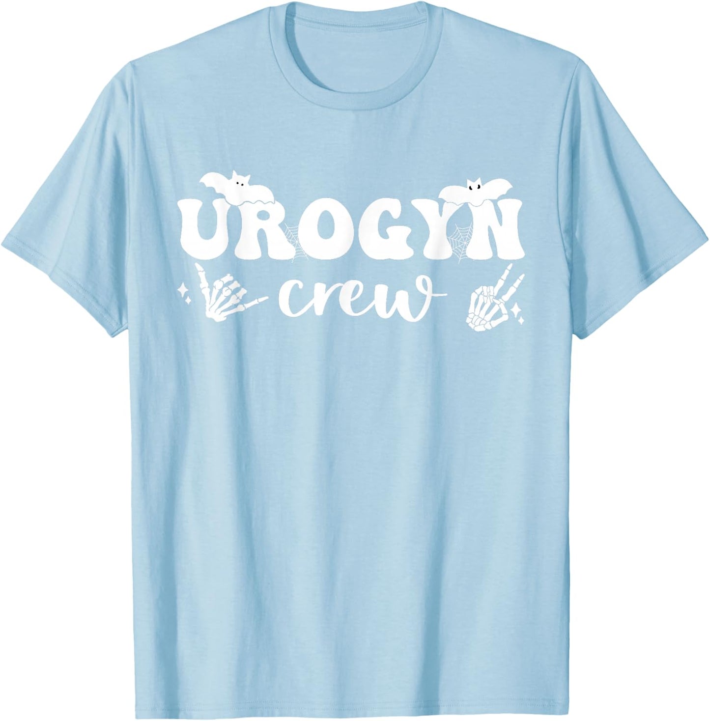 Halloween UROGYN Nurse Crew Spooky Urogynecology Nurse Squad T-Shirt - T-Shirt | Light Blue