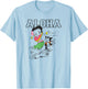 Betty Boop Surfing Aloha Outline Color Pop T-Shirt - T-Shirt | Light Blue