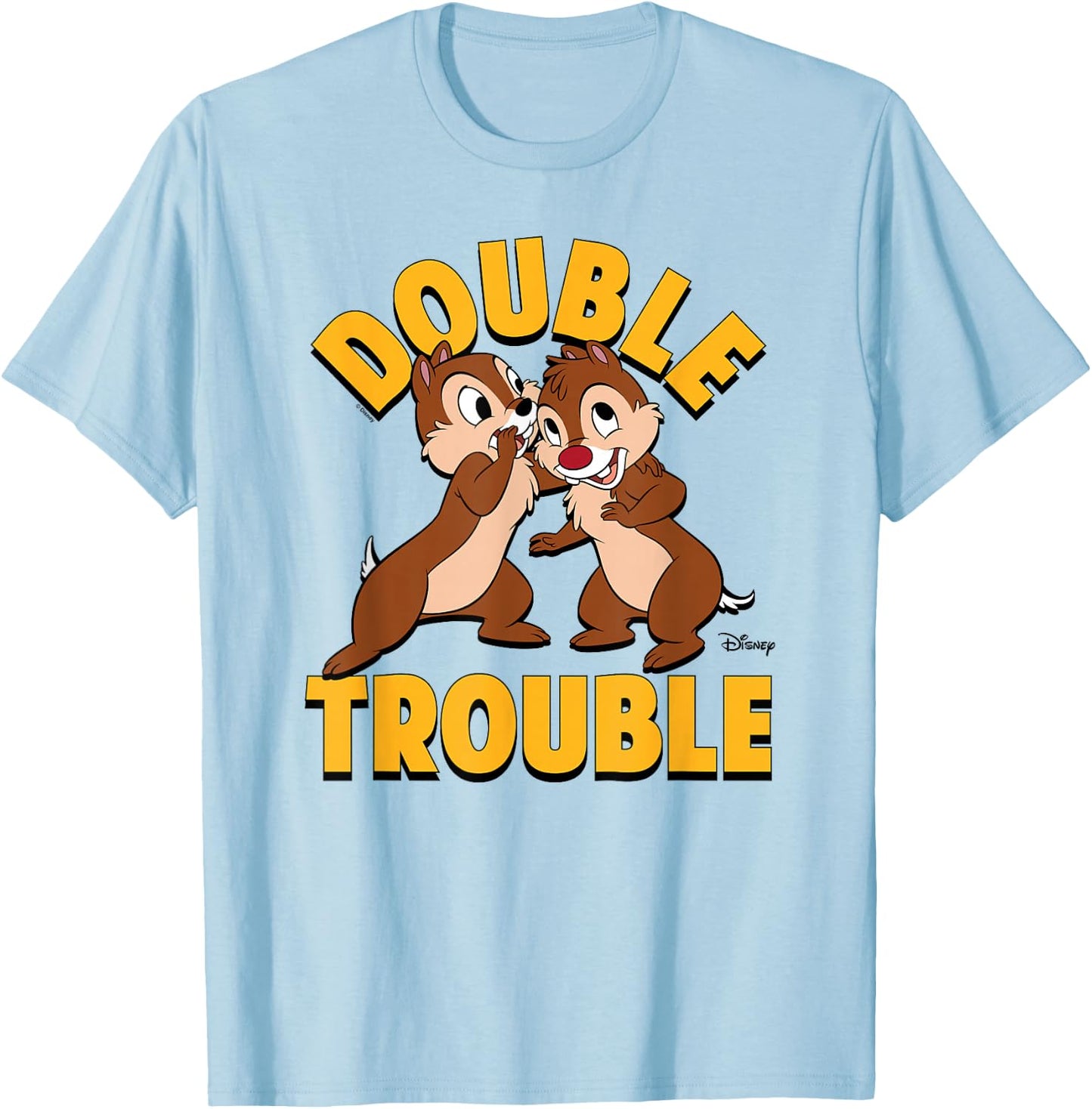 Chip 'N Dale Rescue Rangers - Double Trouble T-Shirt - T-Shirt | Light Blue