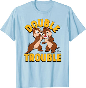 Chip 'N Dale Rescue Rangers - Double Trouble T-Shirt - T-Shirt | Light Blue