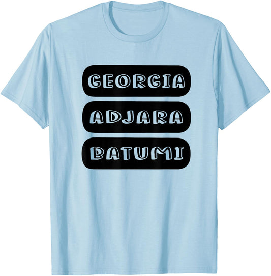 Georgia, Adjara, Batumi, Georgian T-Shirt - T-Shirt | Light Blue
