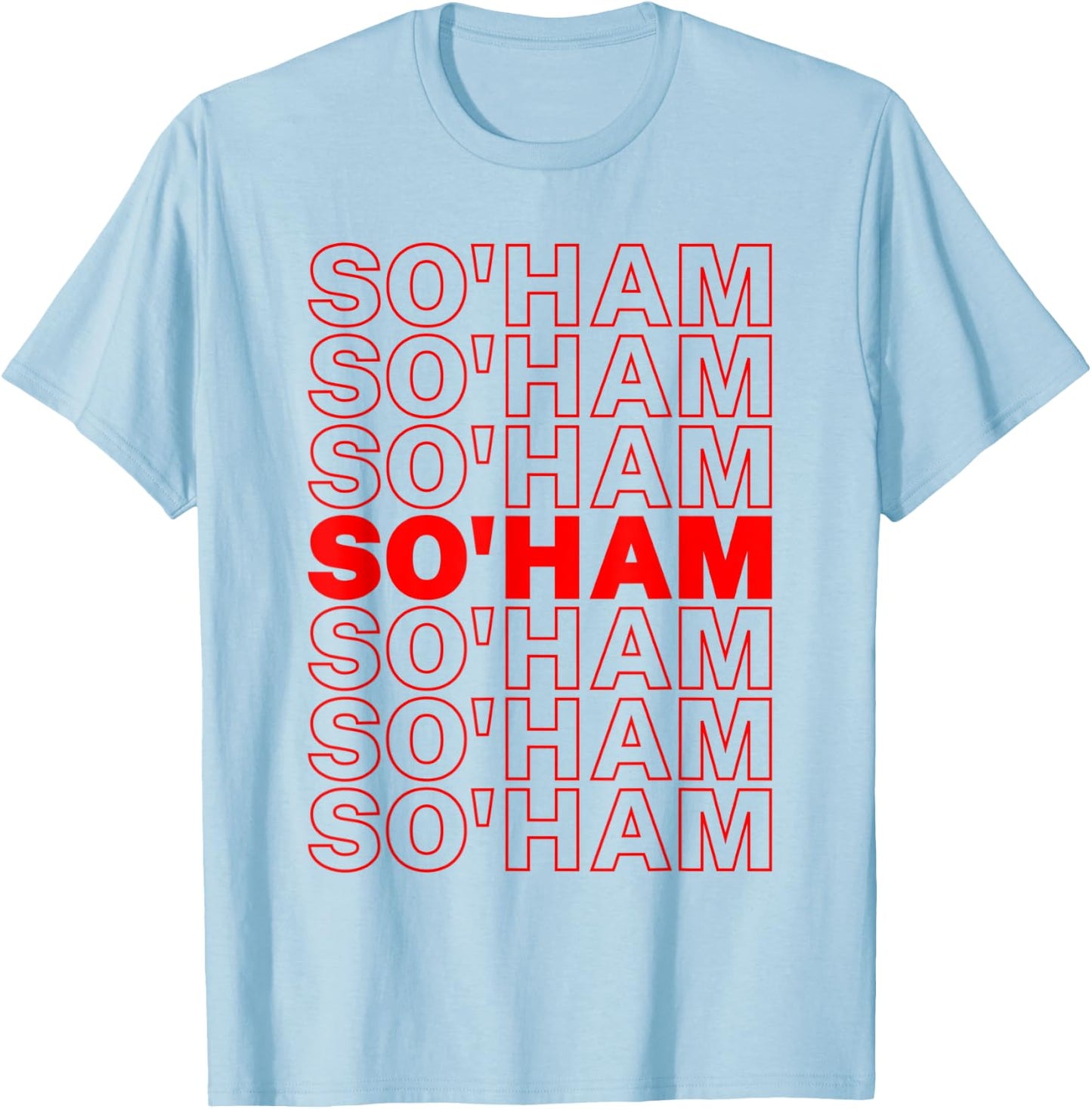 So'Ham Soham Meditation Mantra Hindu Yoga T-Shirt - T-Shirt | Light Blue