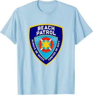 Funny Beach Patrol Life Off to Vacay Mode On Duty Lifeguards T-Shirt - T-Shirt | Light Blue