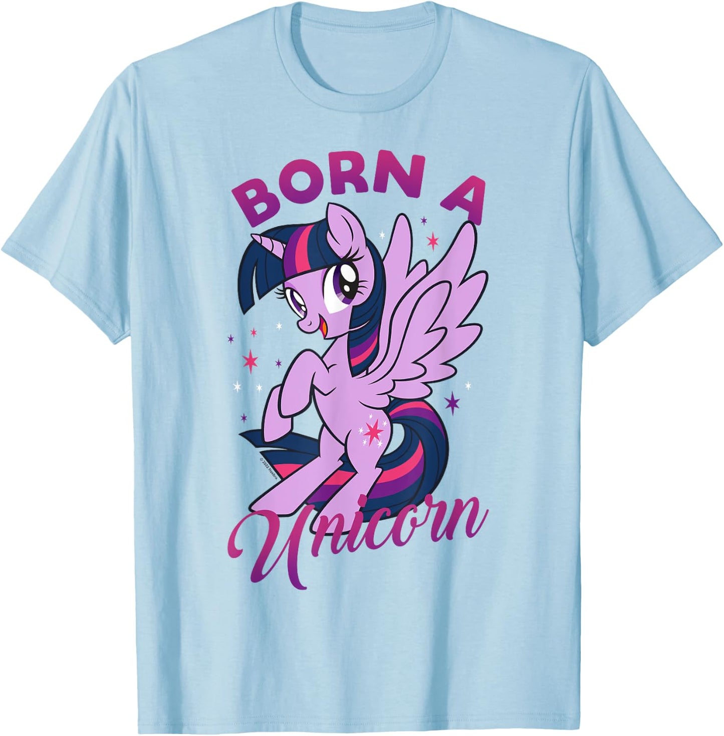 My Little Pony: Friendship Is Magic Twilight Born A Unicorn T-Shirt - T-Shirt | Light Blue