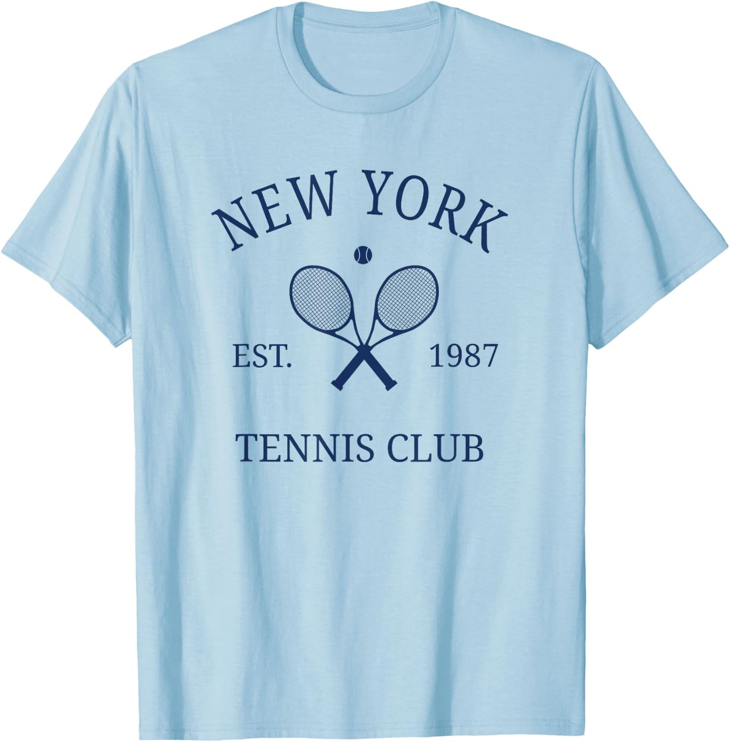 New York Athletics Tennis Club Racquet Prep NY T-Shirt - T-Shirt | Light Blue