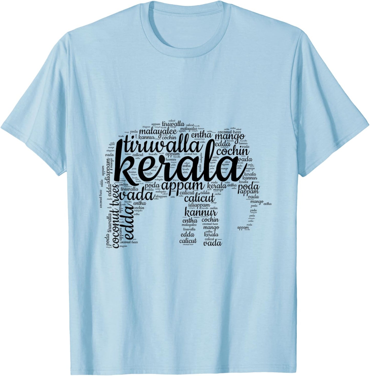 Kerala Elephant T-Shirt - T-Shirt | Light Blue