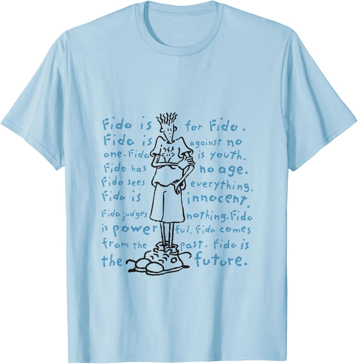 Fido Dido Mantra T-Shirt - T-Shirt | Light Blue