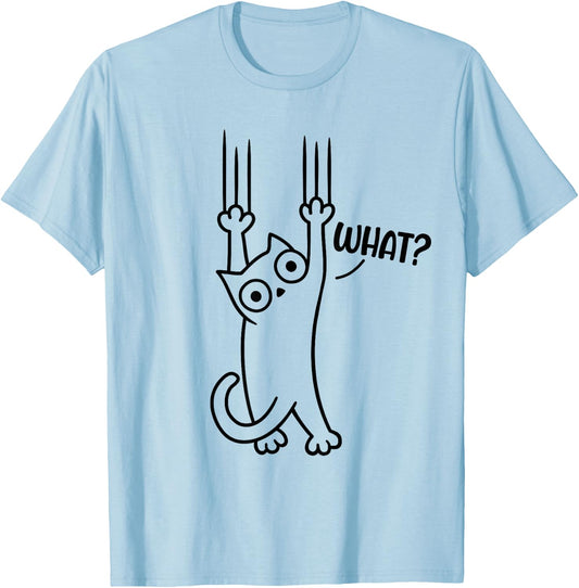 Funny Cat Men T-Shirt - T-Shirt | Light Blue