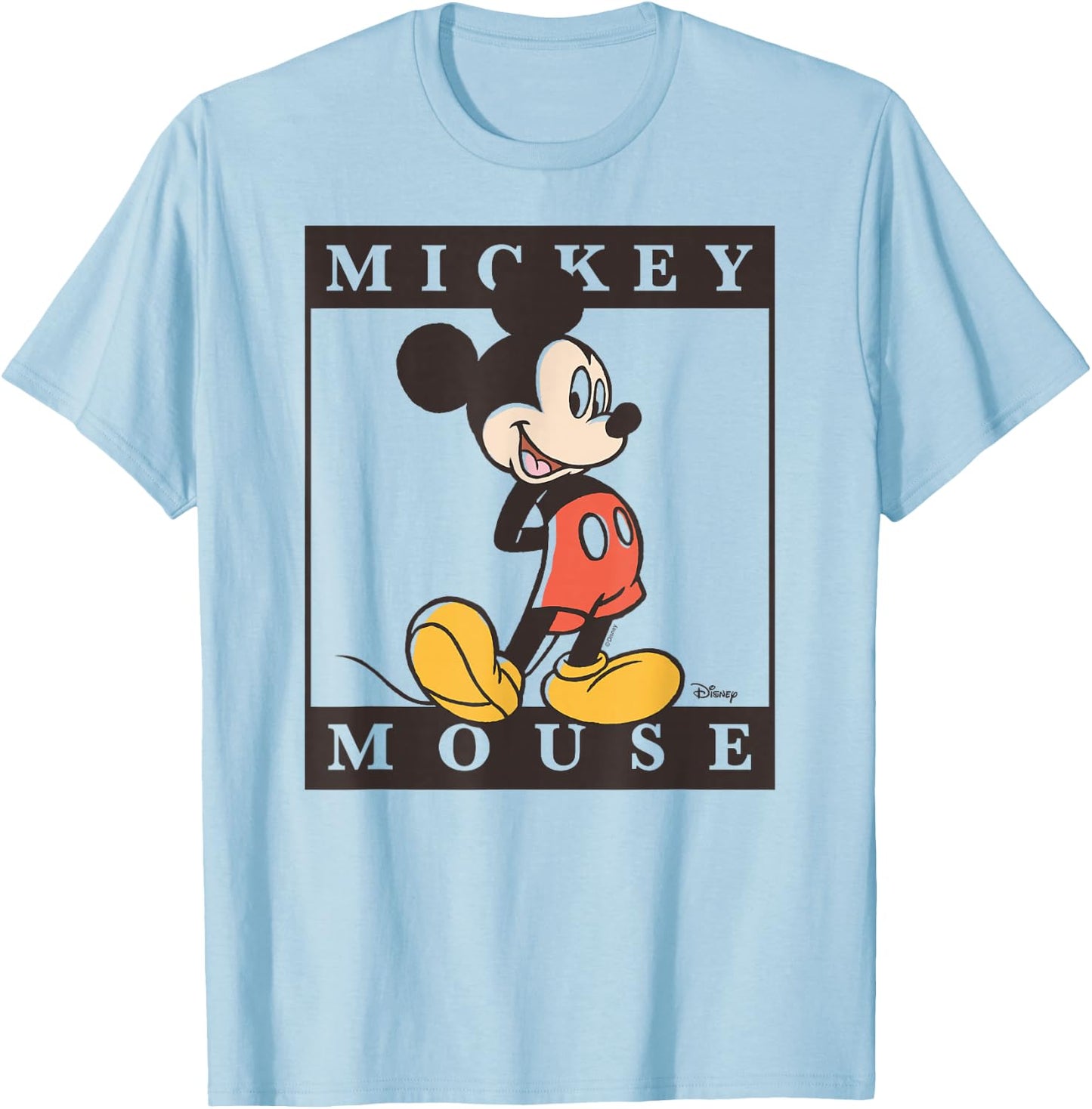 Mickey - Type Block T-Shirt - T-Shirt | Light Blue