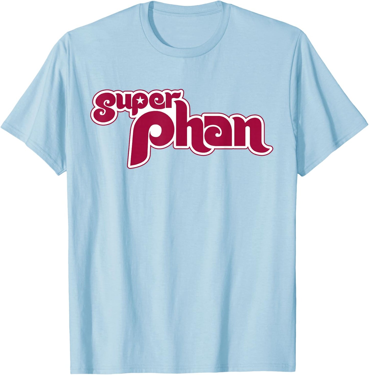 Super Phan - Philadelphia Super Fan T-Shirt - T-Shirt | Light Blue