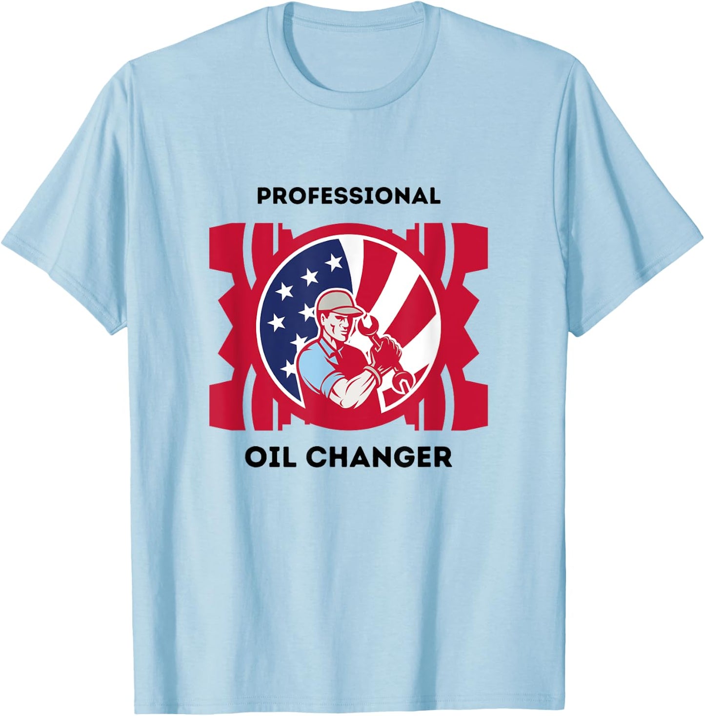 Mechanic Professional Oil Changer T-Shirt - T-Shirt | Light Blue